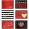 Mini Valentine's Cards with Envelopes and Stickers, 6 Designs (24 Pack)